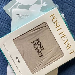 Posh Peanut Mommy Robe - color taupe - Soft Bamboo - Size Medium